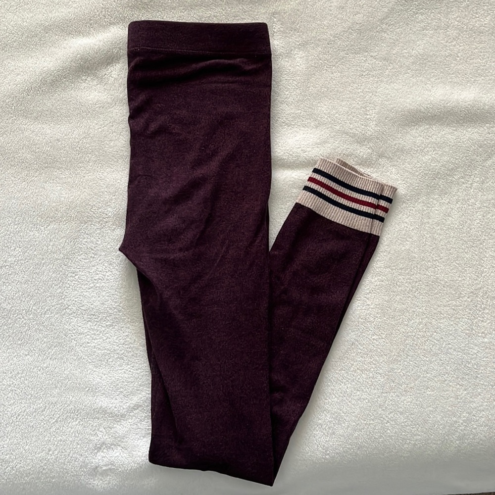 Burgundy joggers/leggings